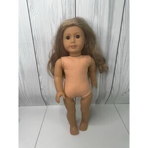 American Girl Doll W/ Long Blonde Wavy Hair Brown Eyes & Freckles Just Like You